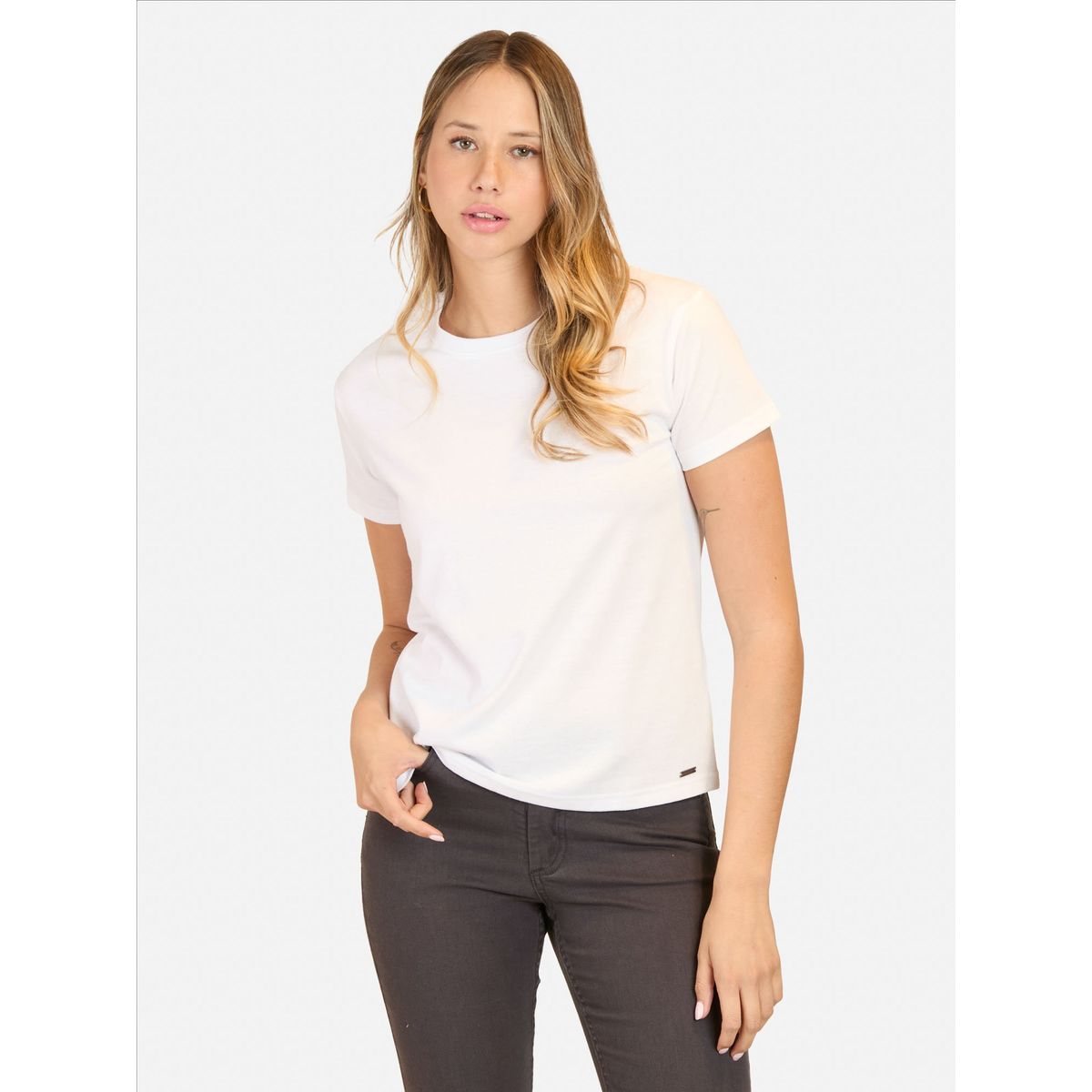 MAUI AND SONS - Polera MC Rhythm Blanco Mujer Maui And Sons