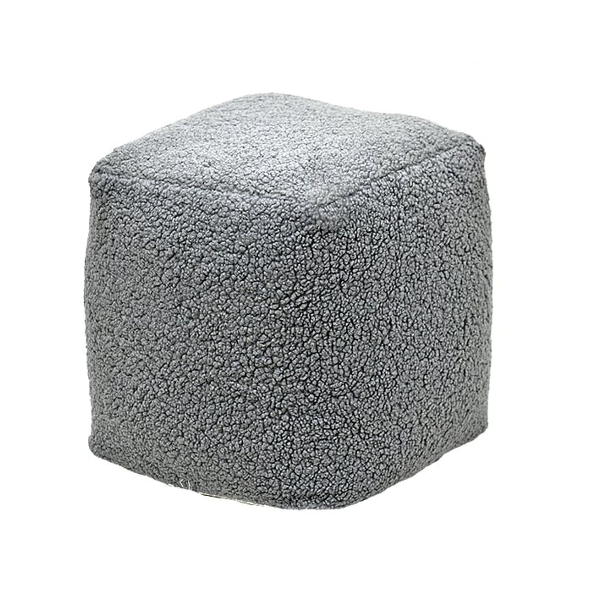GENERICO - Pouff Cuadrado Gris 2024