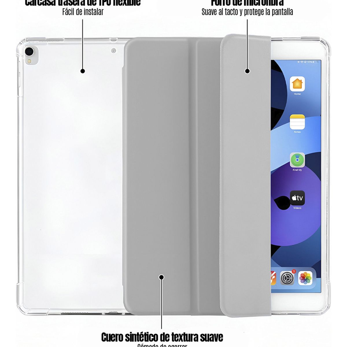 GENERICO - Carcasa iPad 10"2-10"5 Funda Protectora 9-8-7 Generación