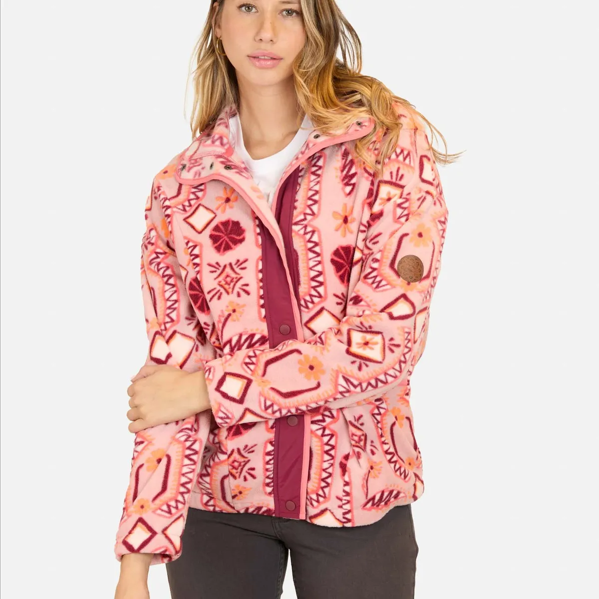 MAUI AND SONS - Poleron Micropolar Vissor Multicolor Mujer Maui And Sons - Multicolor