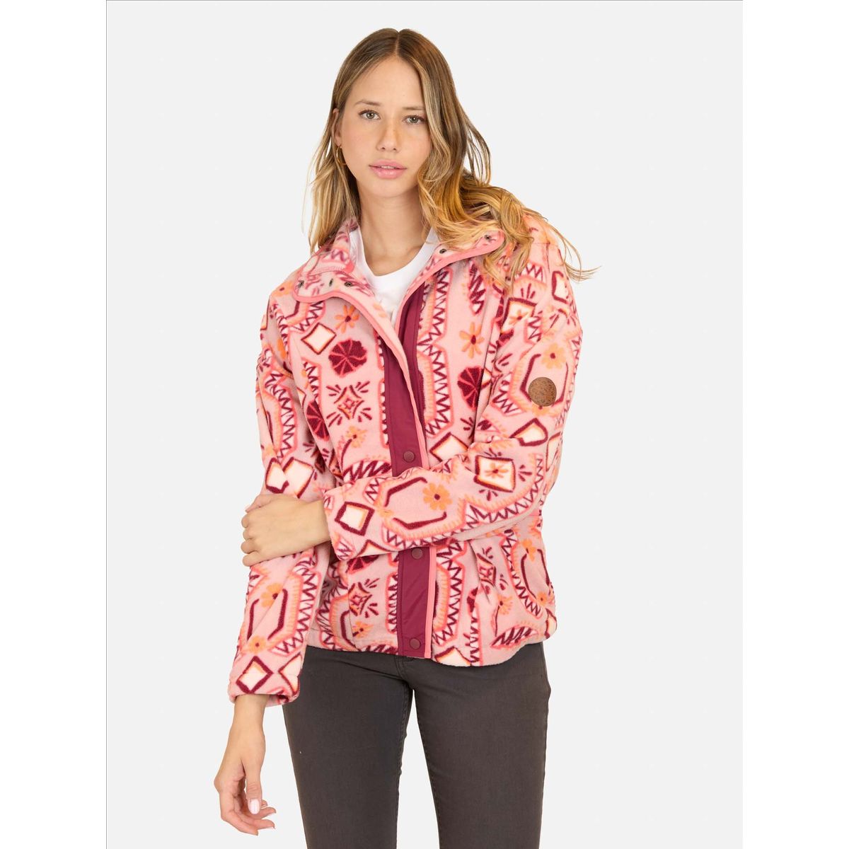 MAUI AND SONS - Poleron Micropolar Vissor Multicolor Mujer Maui And Sons - Multicolor