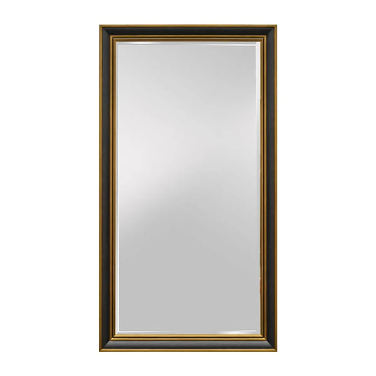 MSA MUEBLES SANTA ANA - Espejo Dorado Con Negro