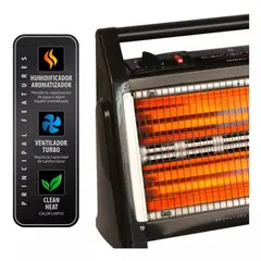 SINDELEN - Calefactor Convector Portatil Eeh-1300 Color Negro