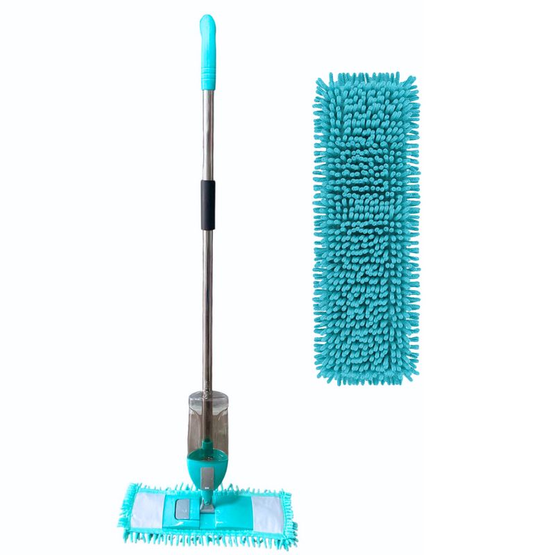 GENERICO - Trapero Microfibra Con Dispensador Spray + 1 Repuesto