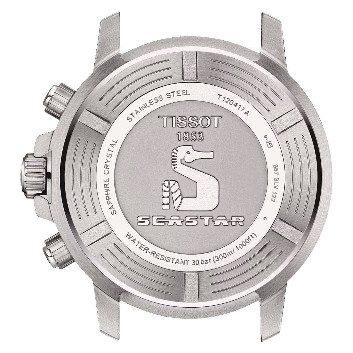 TISSOT - Reloj Tissot Seastar 1000 Quartz Chronograp Acero Azul