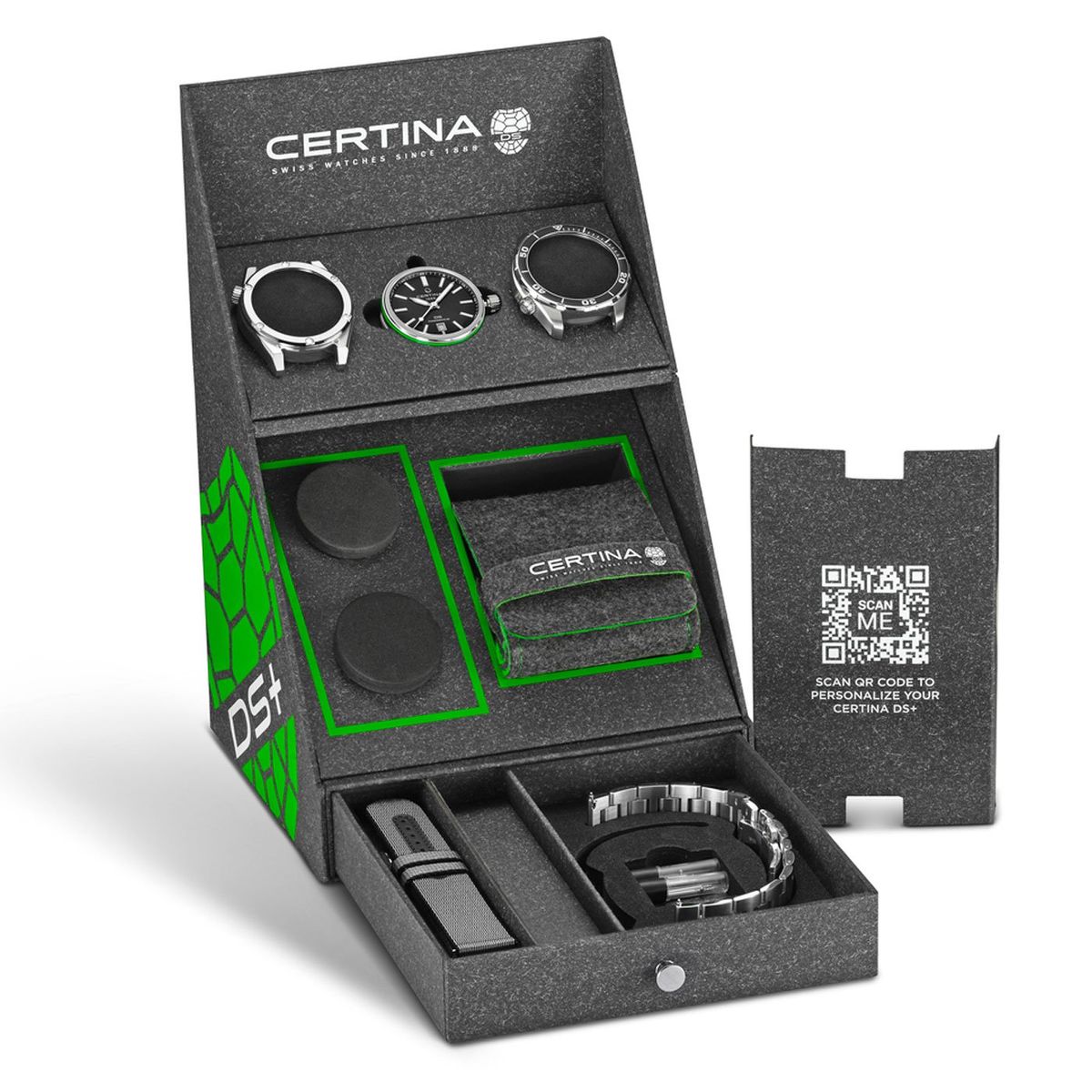 CERTINA - Reloj Certina DS+ Automatico Set 4 en 1 Gris