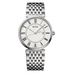 MIDO - Reloj Dorada Acero Blanco