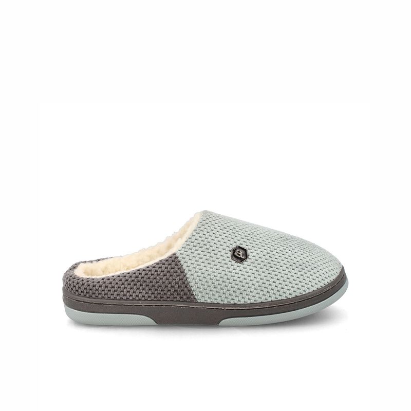 BATA - Pantufla Mujer Bata Lola Gris-Menta.