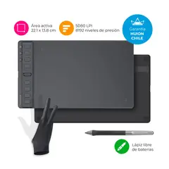 HUION - Tableta Gráfica Inspiroy 2 M con Scroller y Guante - TG