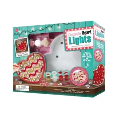 SEW STAR - Kit de manualidades pinta y decora tu corazón con luces led