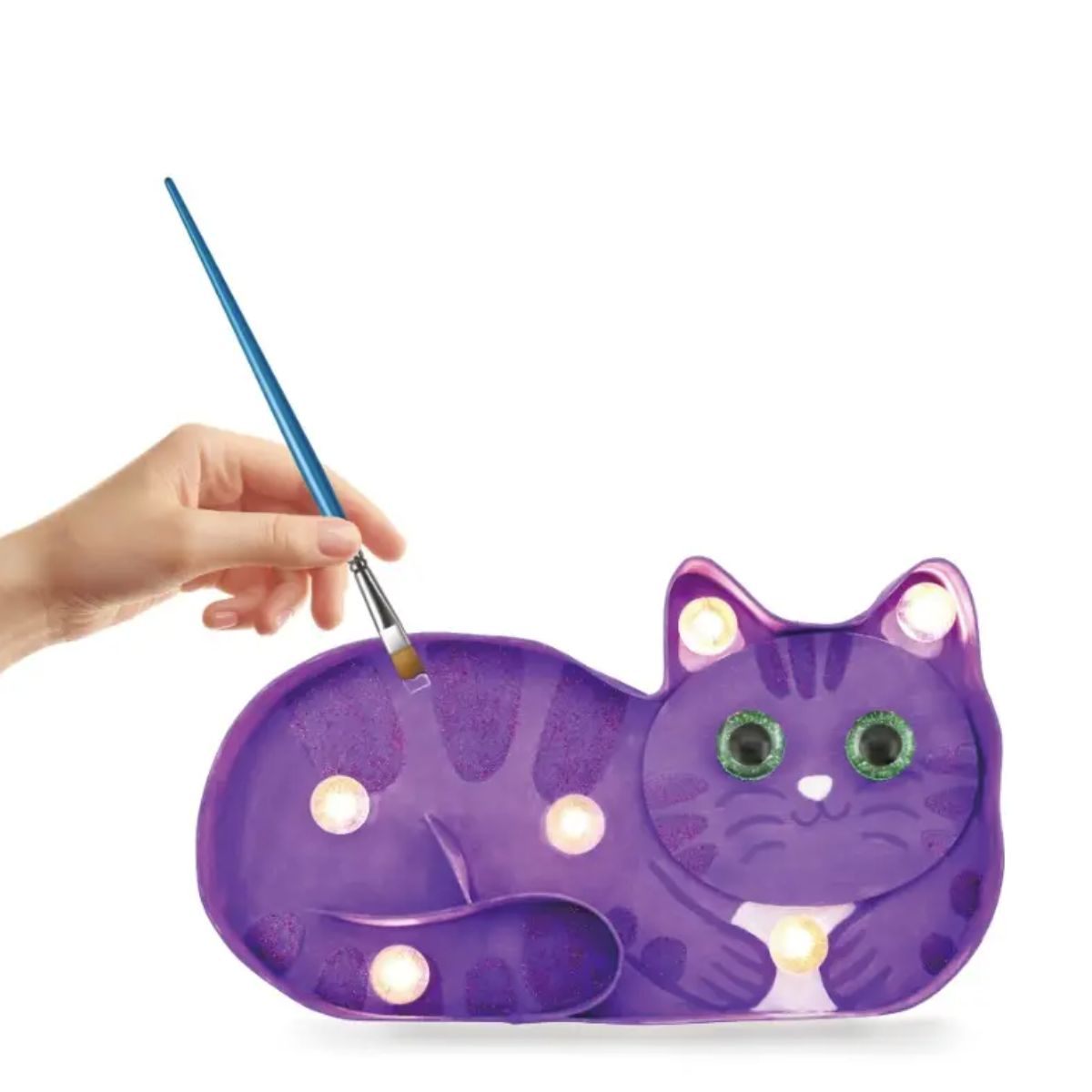 SEW STAR - Kit manualidades pinta tu gato con luces led