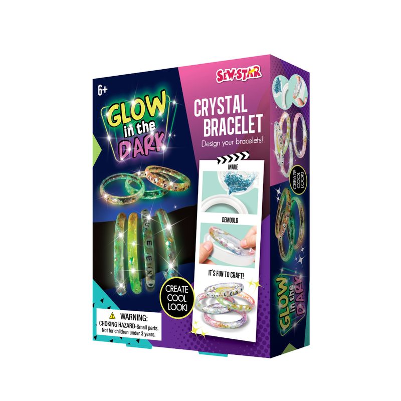SEW STAR - Kit manualidades crea brazaletes fluorescentes glow
