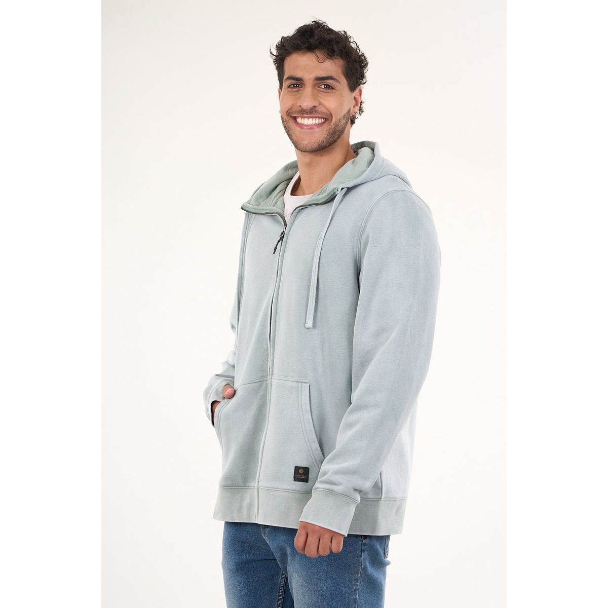 POLEMIC - Poleron Franela procesado Full Zipper wi7702 Polemic