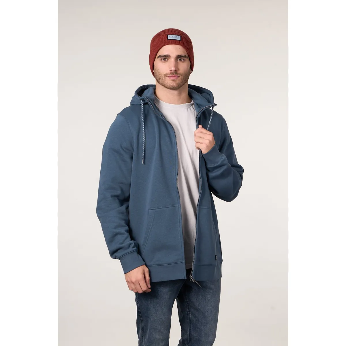 POLEMIC - Poleron Franela procesado Full Zipper wi7799 Polemic