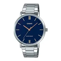 CASIO - Reloj Mtp-Vt01d-2b Hombre Analogo Metal - Plateado