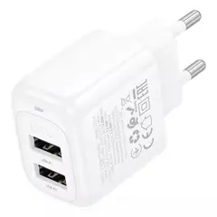 HOCO - Cargador De Pared 2 Puertos Usb Carga Rapida 2.4a Smart