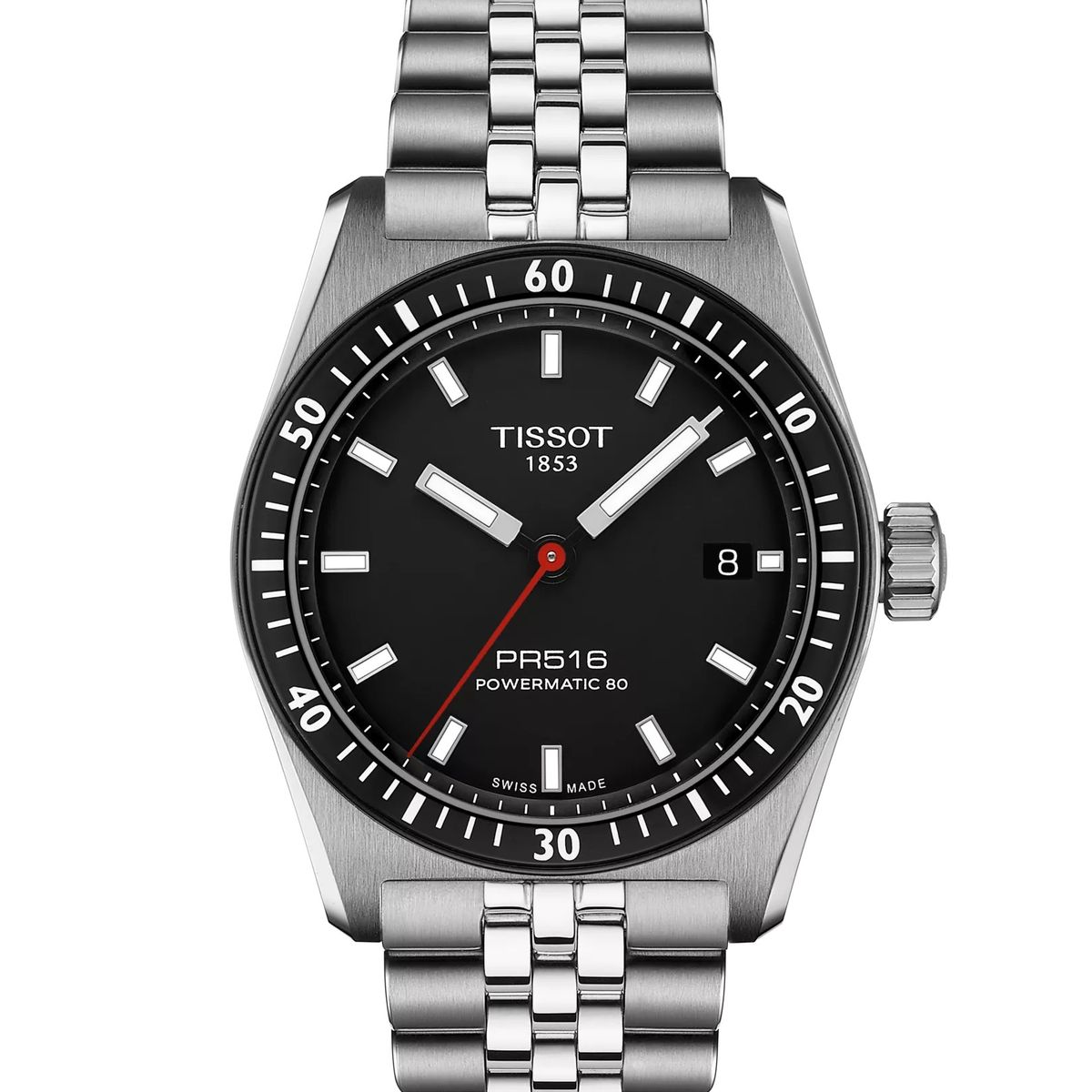 TISSOT - Reloj Tissot PR516 Powermatic 80 Acero Negro