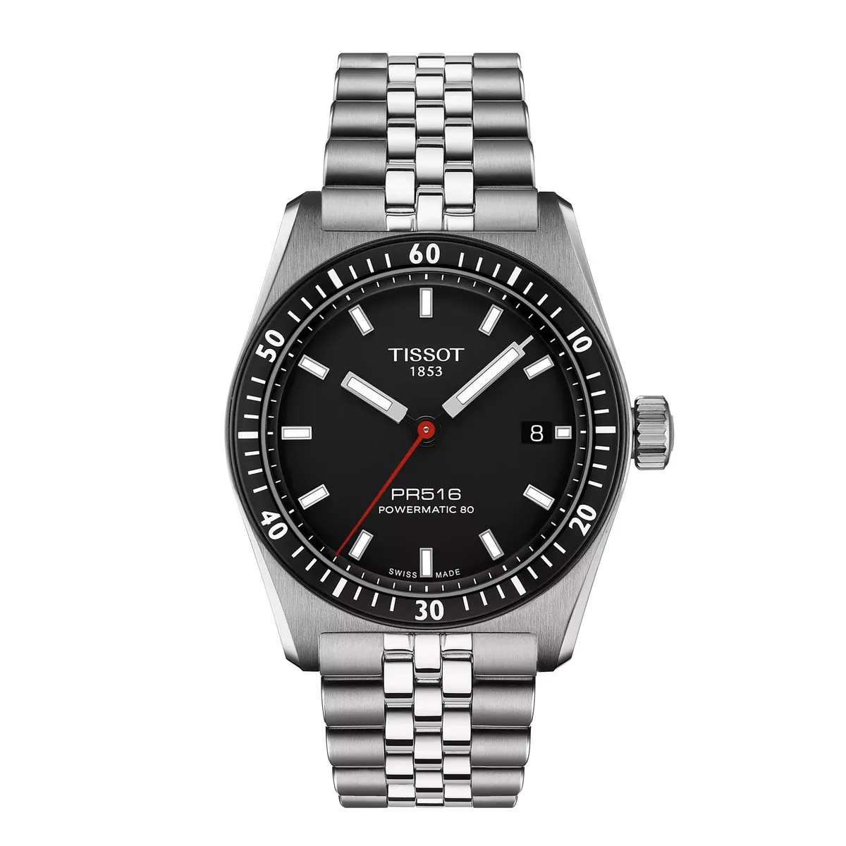 TISSOT - Reloj Tissot PR516 Powermatic 80 Acero Negro