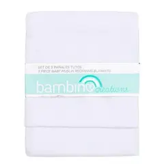 BAMBINO - Set 3 Pañales Tuto Blancos