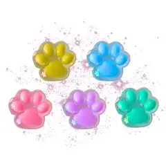 GENERAC - Mini Squishy Pegajosa Patita De Gato Antiestrés Pack De 5