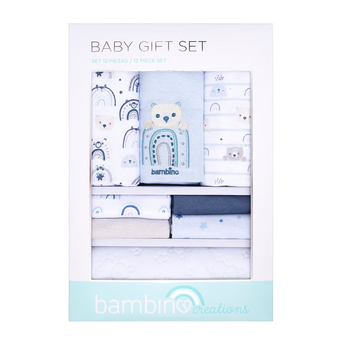 BAMBINO - Set 12 Piezas Baby Gift Bambino Creations Oso Celeste