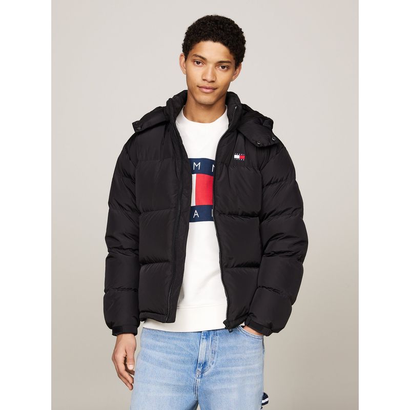 TOMMY HILFIGER - Parka Forrada Plumón Negro Tommy Hilfiger.