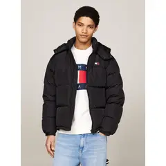 TOMMY HILFIGER - Parka Forrada Plumón Negro