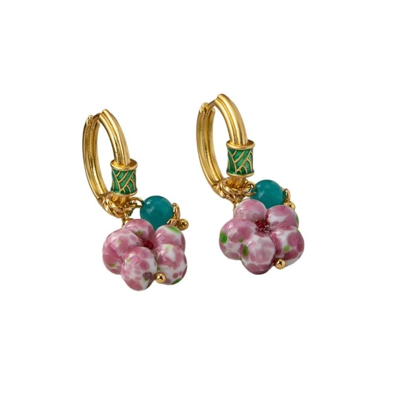VANITE - Aros Mujer Bañado Oro Solea Charms