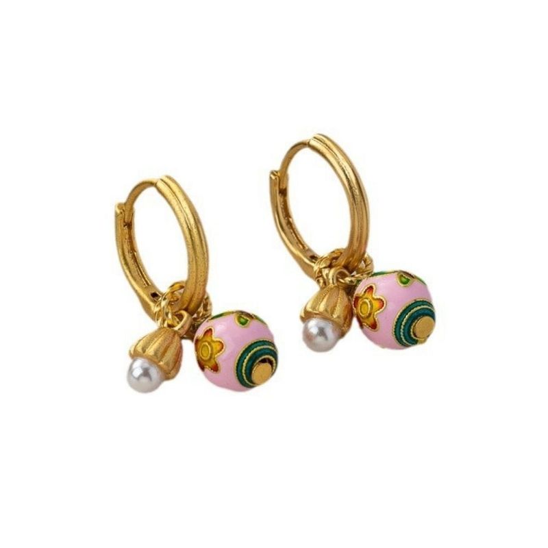 VANITE - Aros Mujer Bañado Oro Lúa Charms