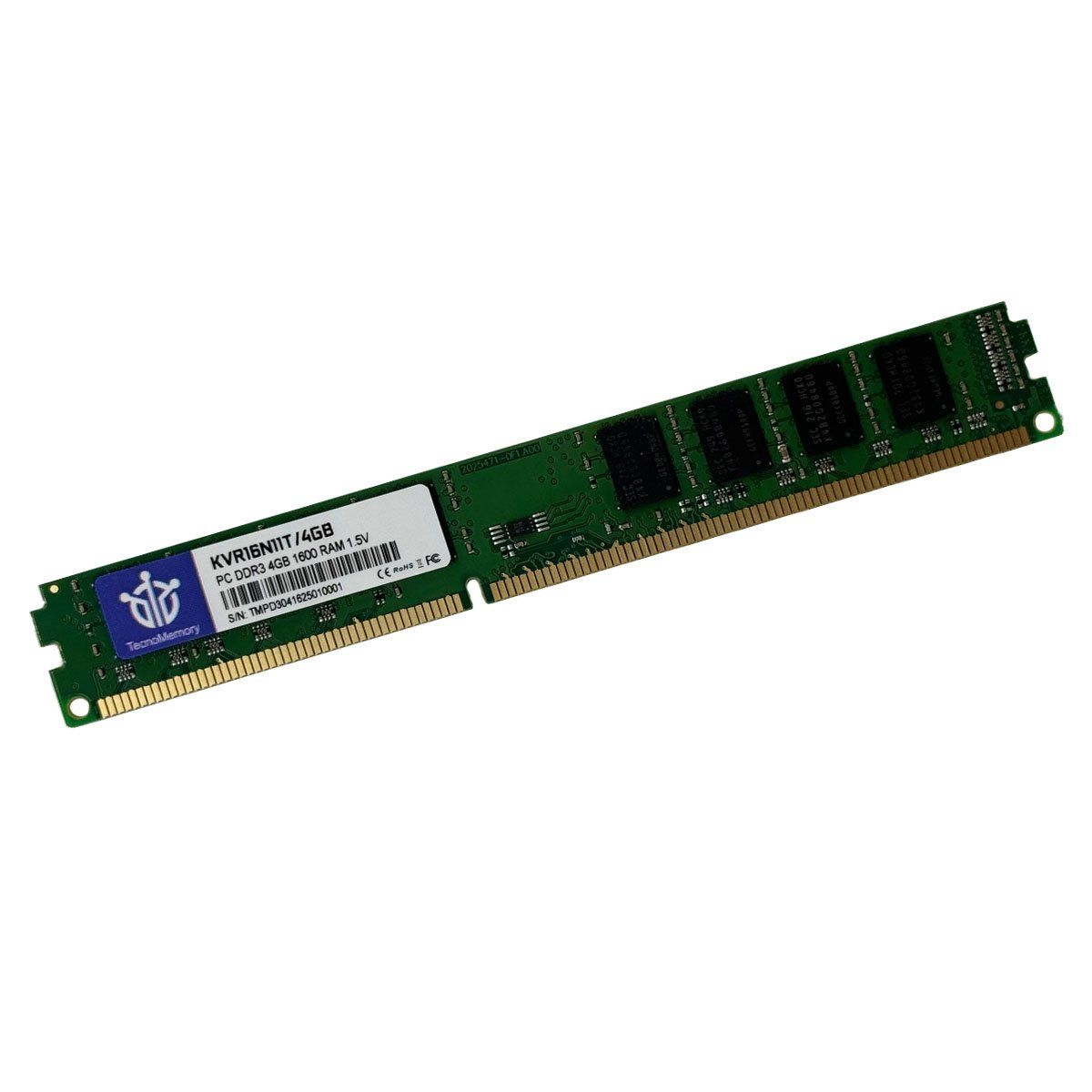GENERICO - TecnoMemory PC DDR3 4GB 1600 KVR16N11T/4GB