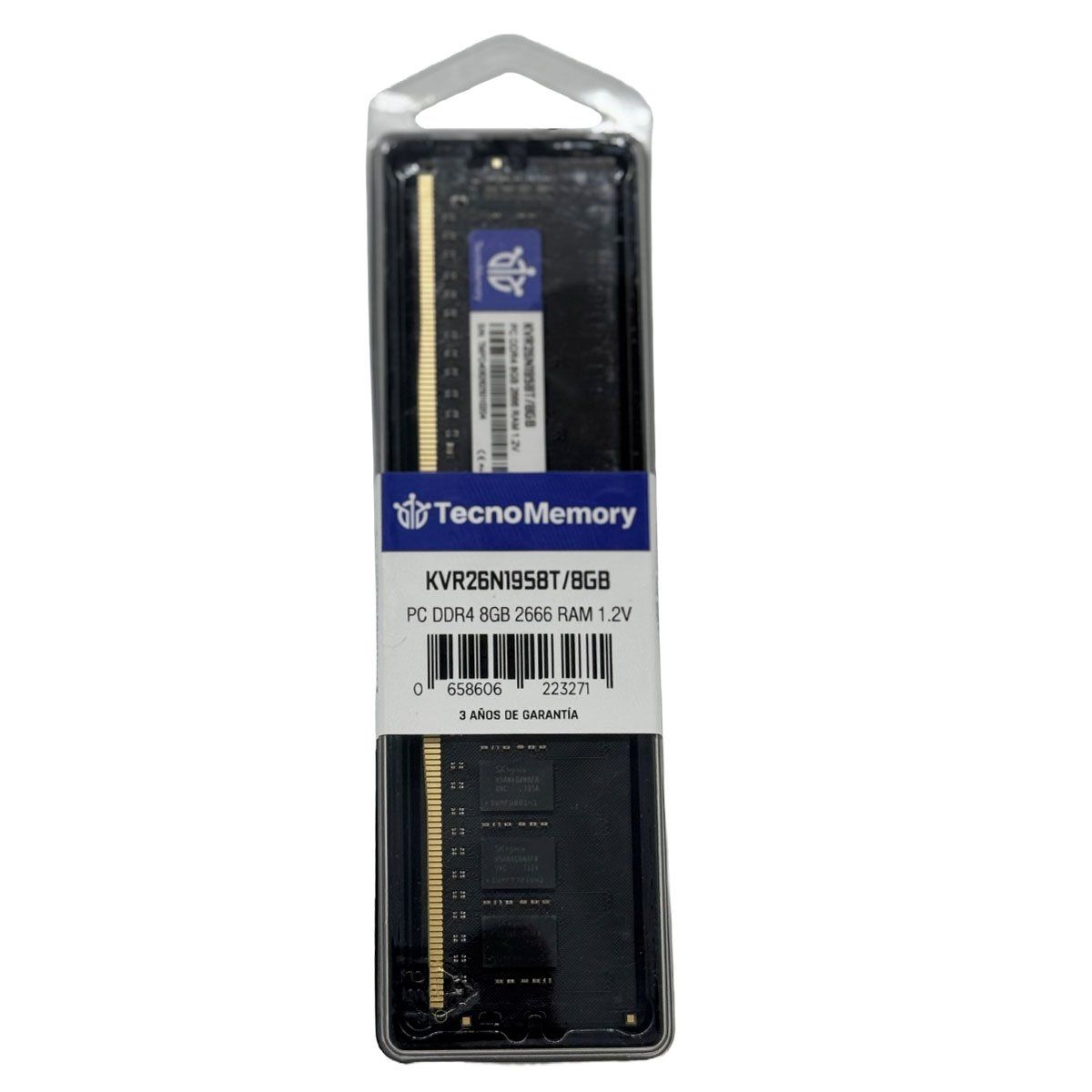 GENERICO - TecnoMemory PC DDR4 8GB 2666 KVR26N19S8T/8GB