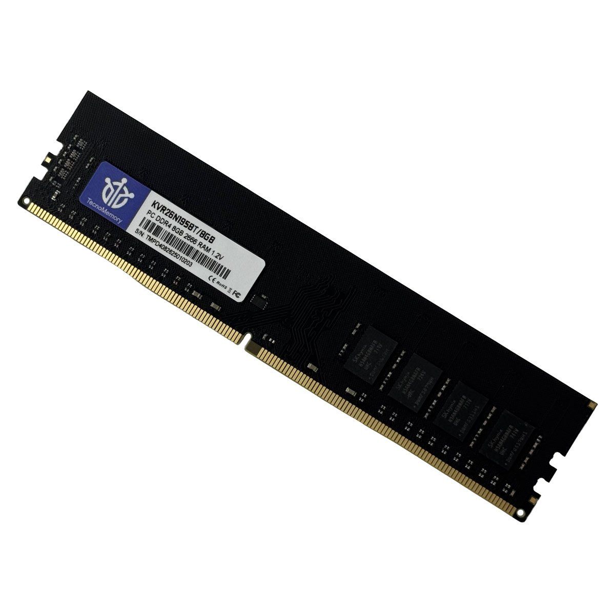 GENERICO - TecnoMemory PC DDR4 8GB 2666 KVR26N19S8T/8GB
