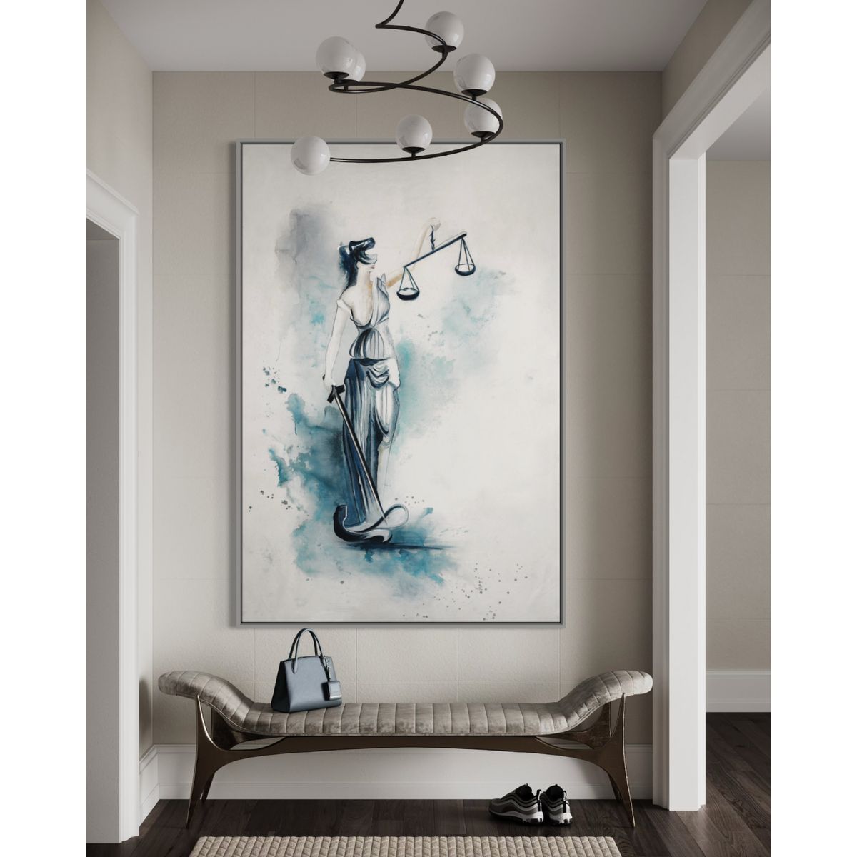 GENERICO - Cuadro decorativo abstracto 120 x 180