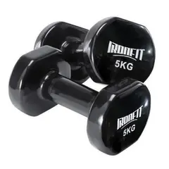 CITYSHOP - Par Mancuernas Neopreno Ironfit 5 Kg C/u Color Negro