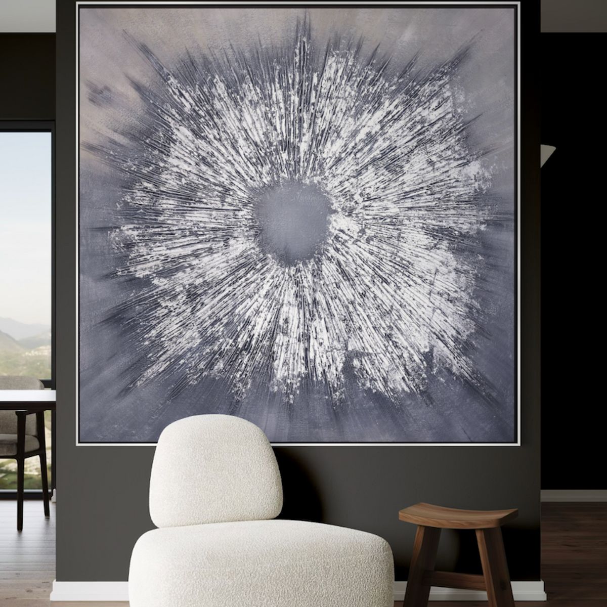 GENERICO - Cuadro decorativo abstracto 180 x 180