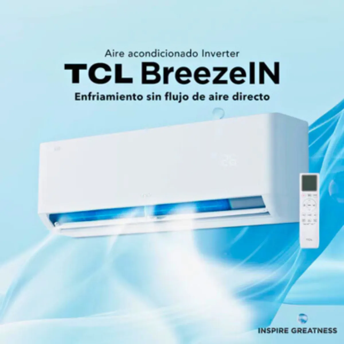 TCL - Aire Acondicionado Frío-Calor Inverter BreezeIN 12000 BTU WIFI