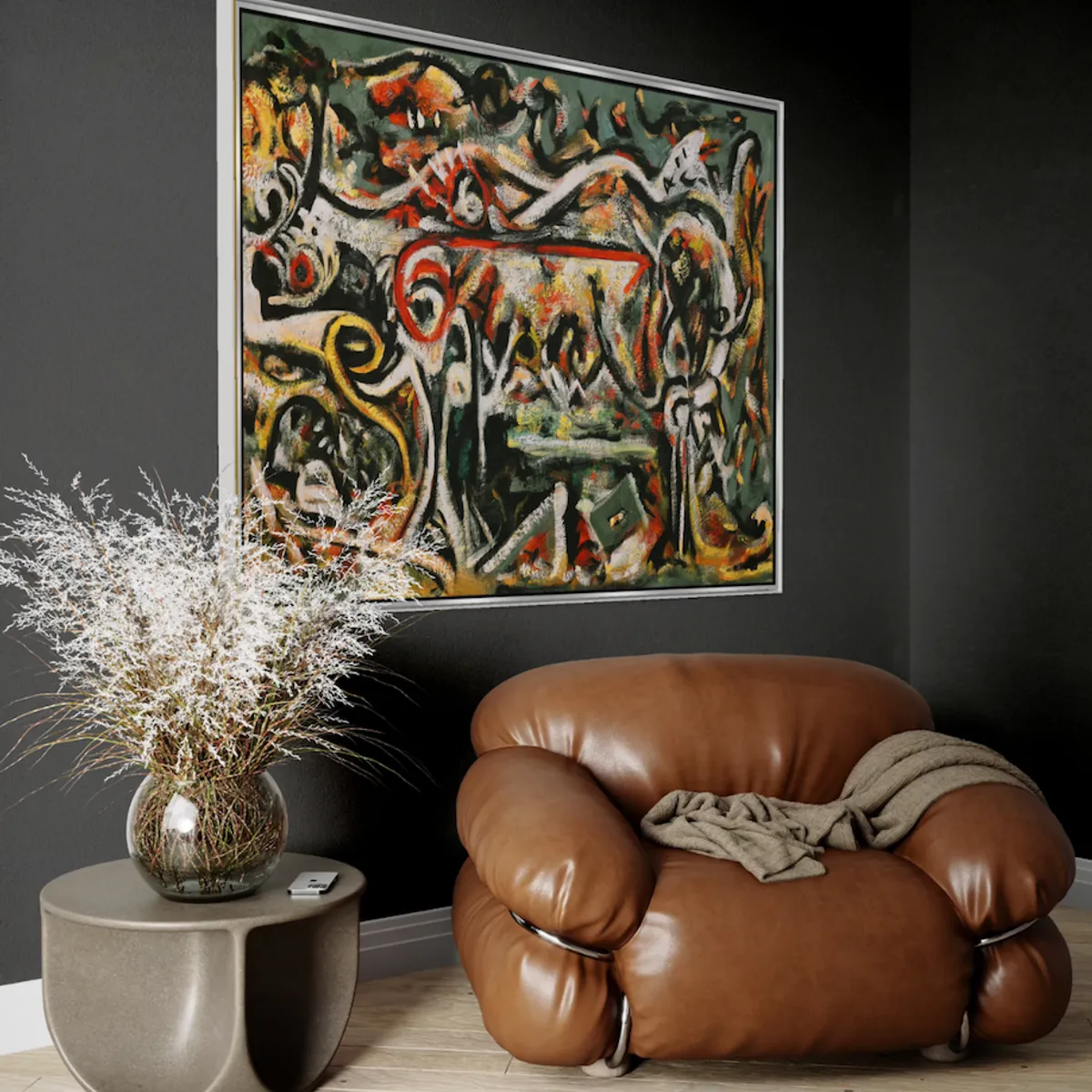 GENERICO - Cuadro decorativo abstracto 120 x 180