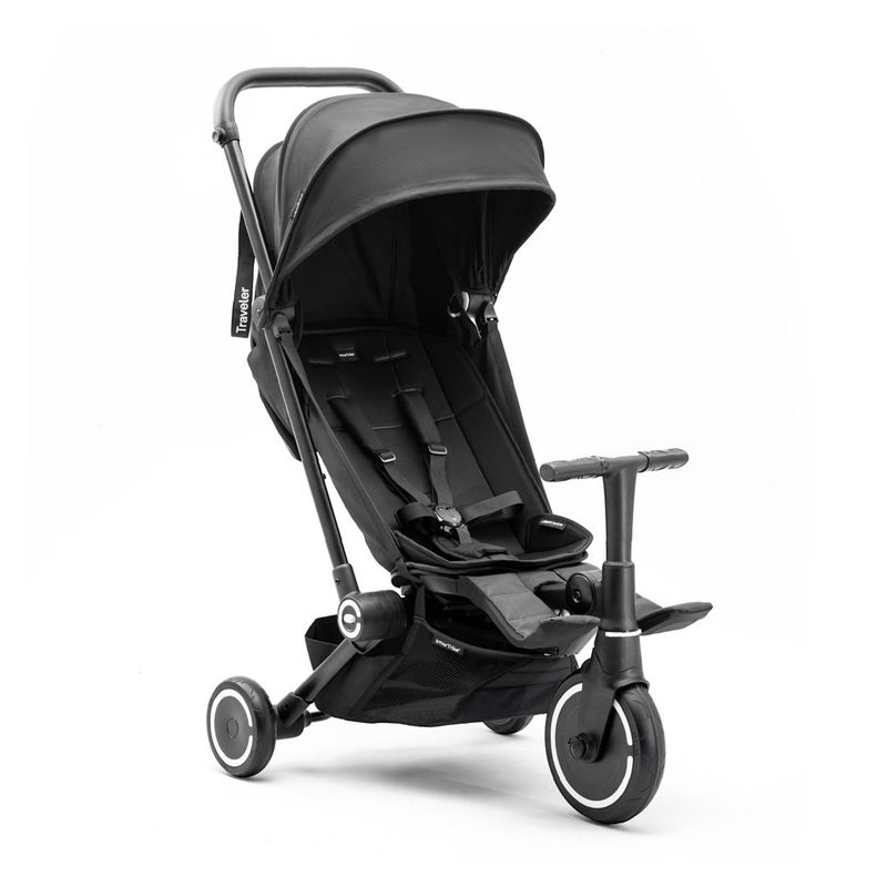 SMARTRIKE - Coche Triciclo Traveler Negro