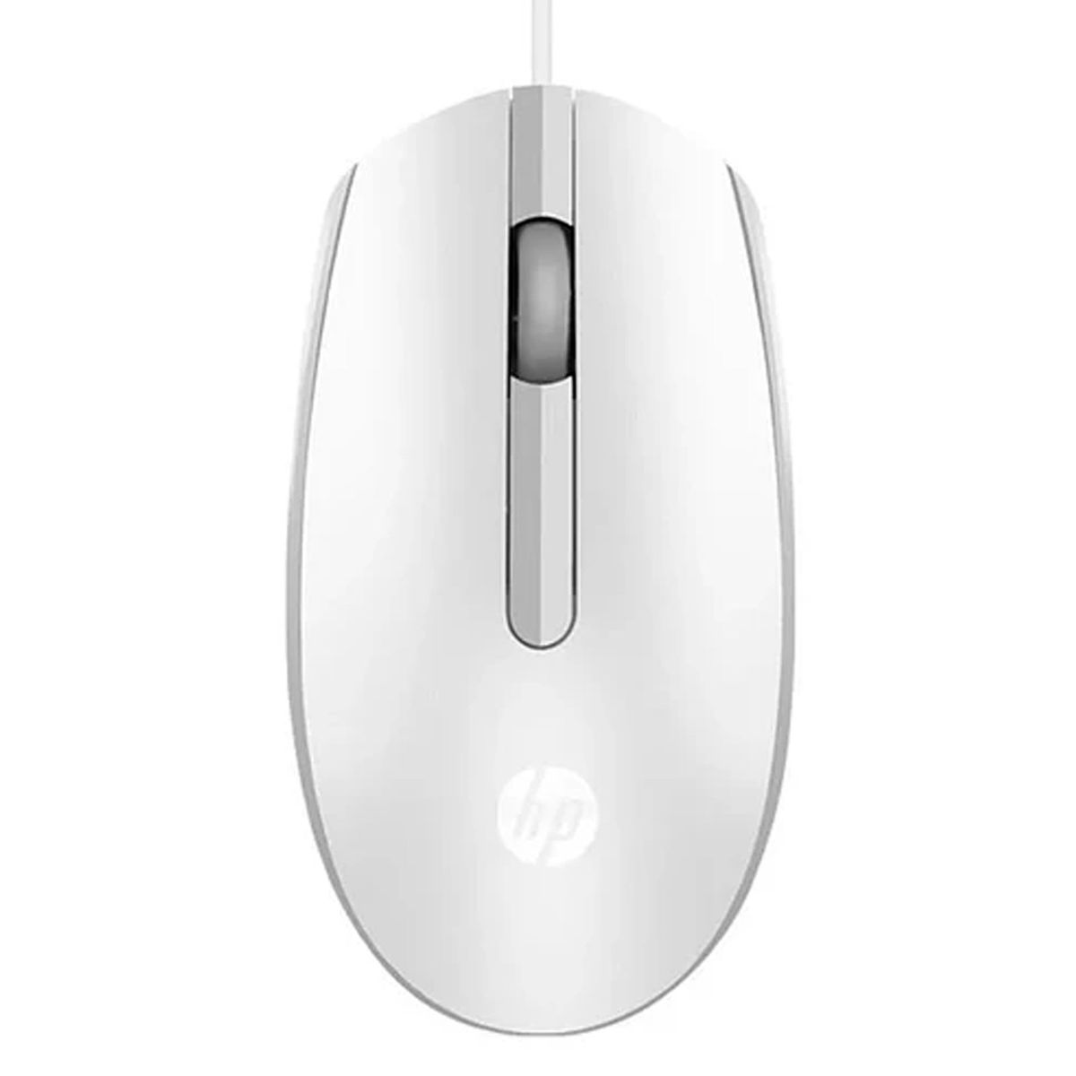 HP - Mouse Optico Ergonómico Con Cable USB De 1.200dpi HP M10 Blanco