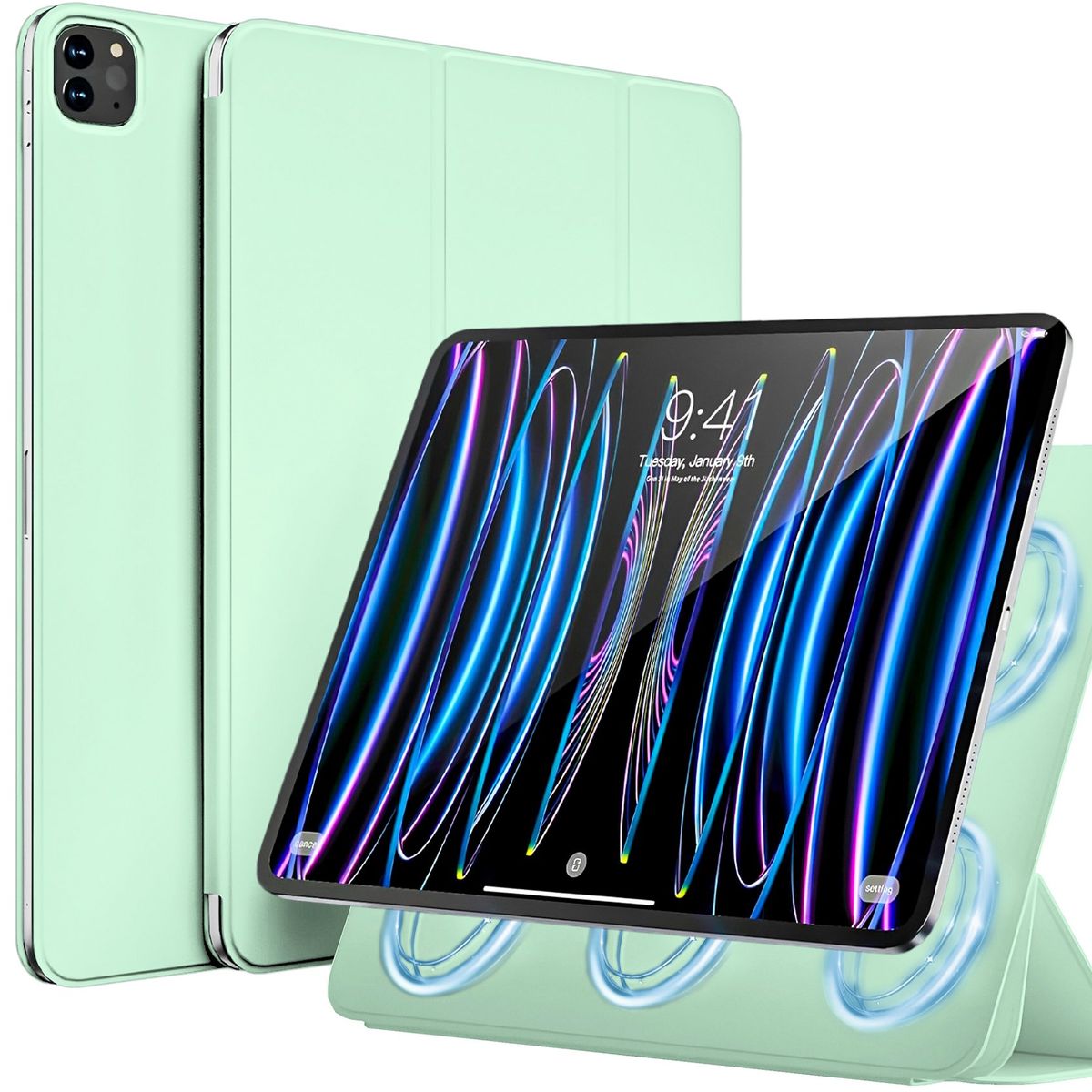 GENERICO - Funda Magnética iPad Pro 11 2da 3ra 4ta Generación Carcasa