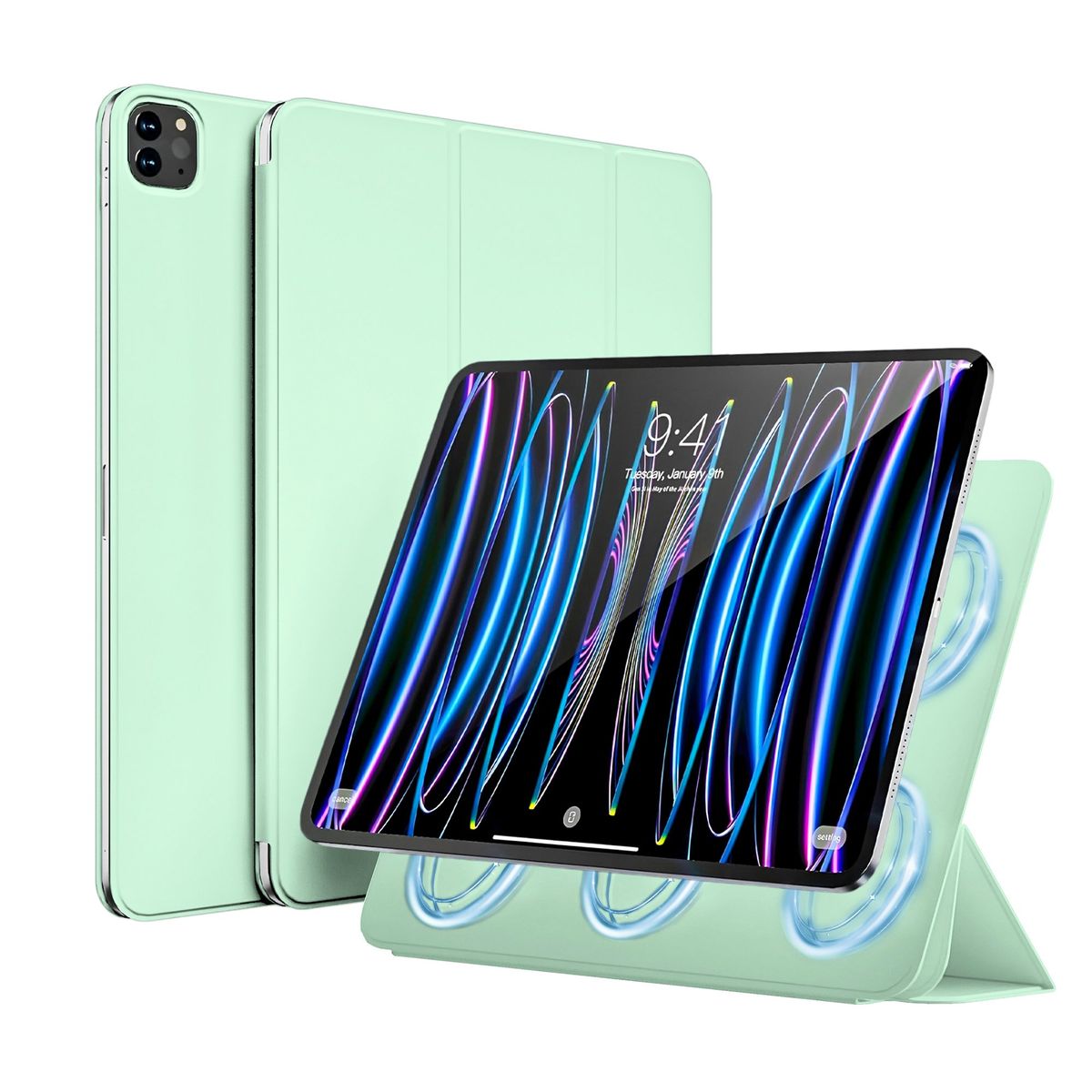 GENERICO - Funda Magnética iPad Pro 11 2da 3ra 4ta Generación Carcasa