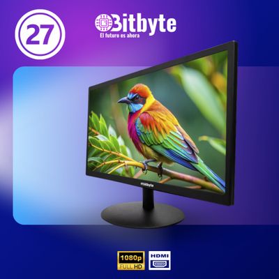 Imagen 2 del producto Monitor Bitbyte 27″ Full HD 1920×1080 75Hz 5ms 10001 HDMI VGA