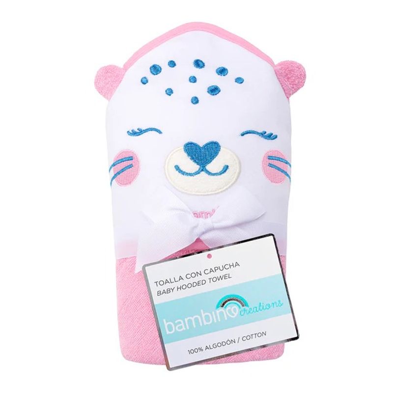 BAMBINO - Toalla con Capucha Rosada