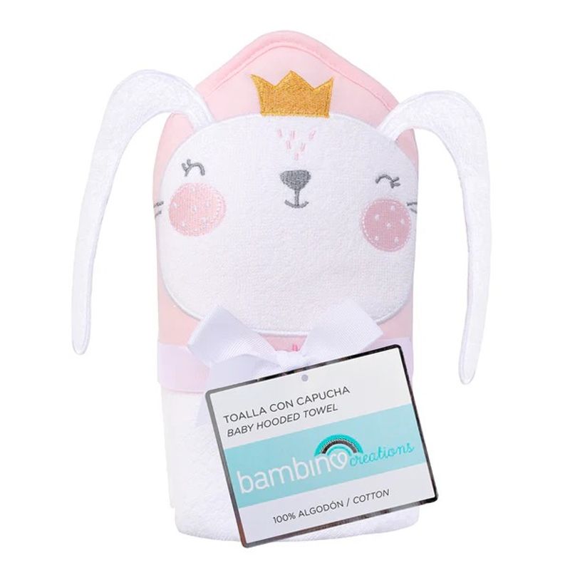 BAMBINO - Toalla con Capucha Blanco Conejita