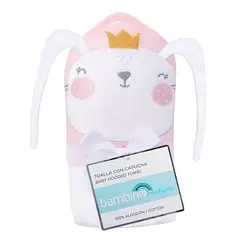 BAMBINO - Toalla con Capucha Blanco Conejita