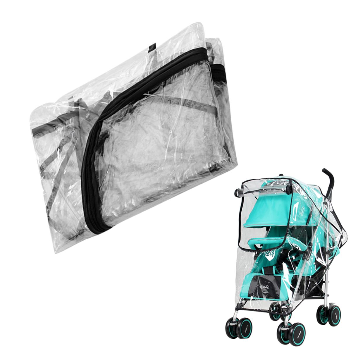 GENERICO - Funda Cochecito Impermeable Protector Viento Lluvia Ventana