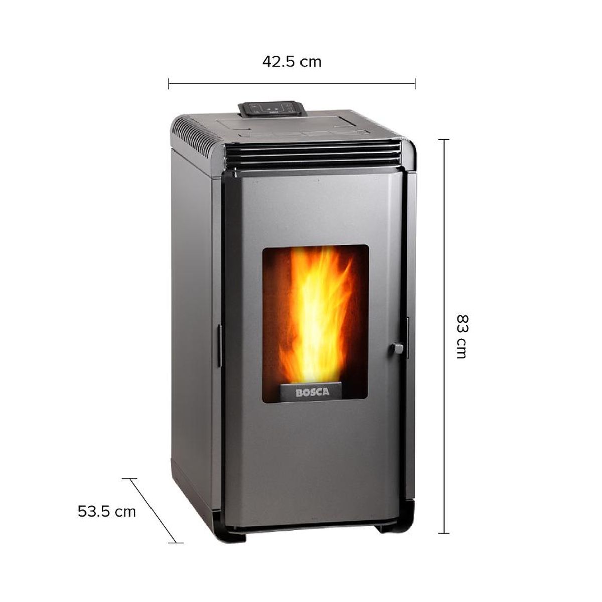 BOSCA - CALEFACTOR BOSCA A PELLET HERA CHARCOAL