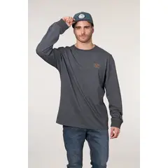 POLEMIC - Polera manga larga Melange 6701