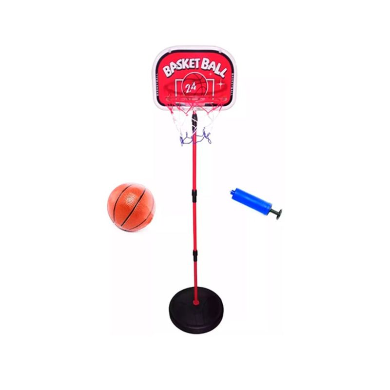GENERICO - Soporte Baloncesto Altura Ajustable Niños + Balón + Inflador
