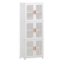 Carro Armario Plastico 2 Cuerpos 3 Niveles. 53x36x156 cm.